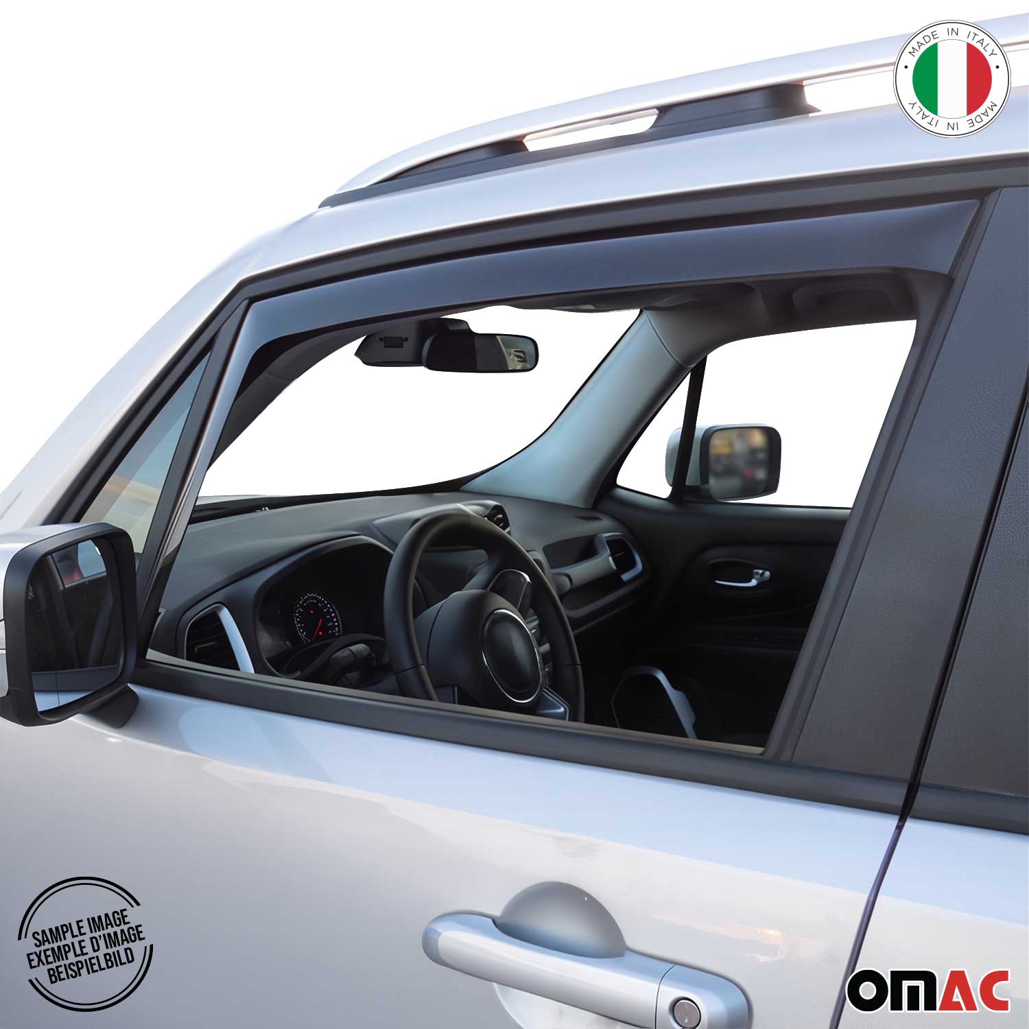 Deflectores de Aire de Viento para Ford Transit Tourneo Custom 2012-2017 Oscuro