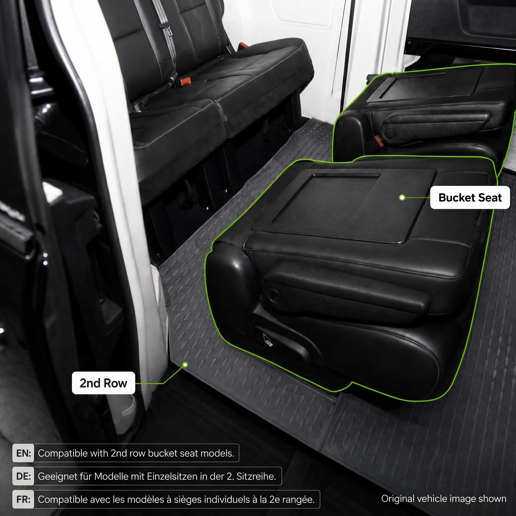 OMAC Alfombrillas De Coche para Chrysler Grand Voyager 2008-2020 Negro 4Pza
