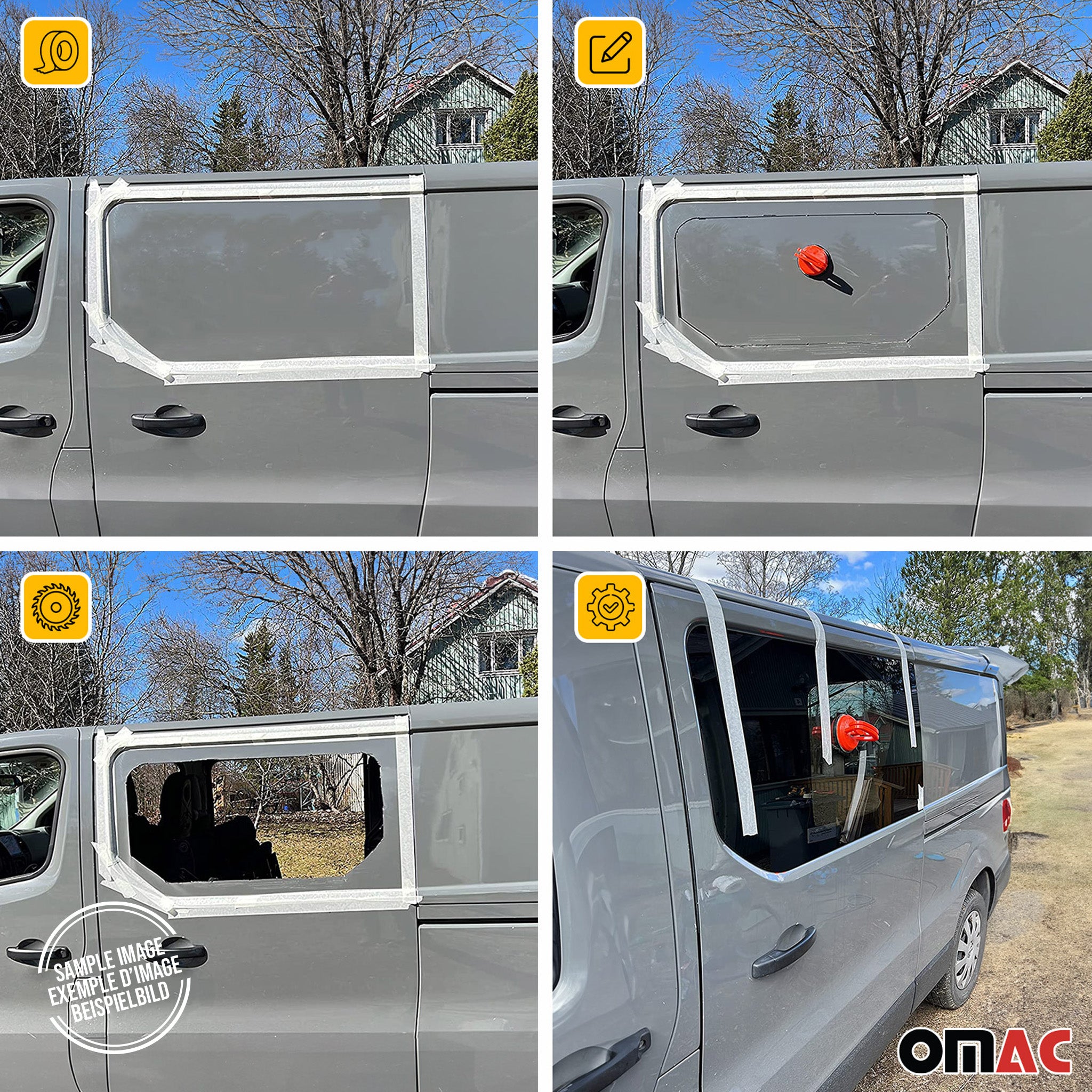 Ventana de Deslizante Lateral Izquierda para Mercedes Sprinter W906 2006-2018
