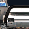 Bull Barra Frontal para Ford Ranger Raptor 2019-2025 Negro Brillante Acero 1Pza