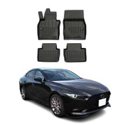 OMAC Premium Alfombrillas De Coche para Mazda 3 Hatchback 2019-2026 3D Goma 4x