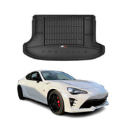 OMAC Premium Bandeja Maletero Alfombrilla para Toyota GT 86 2012-2020 Negro TPE