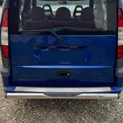 Protector de Parachoques Trasero para Fiat Doblo 2000-2010 Acero cepillado