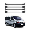 Barras de Techo Coche para Renault Trafic 2001-2014 Gris Aluminio 4Pza