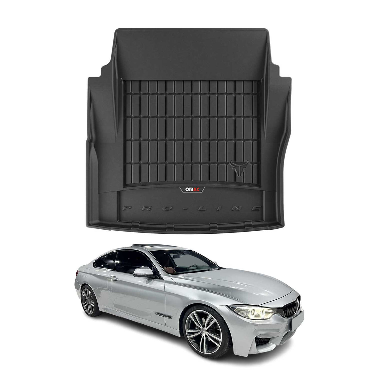 OMAC Premium Bandeja Maletero Alfombrilla para BMW Serie 4 F82 Cupé 2014-2021