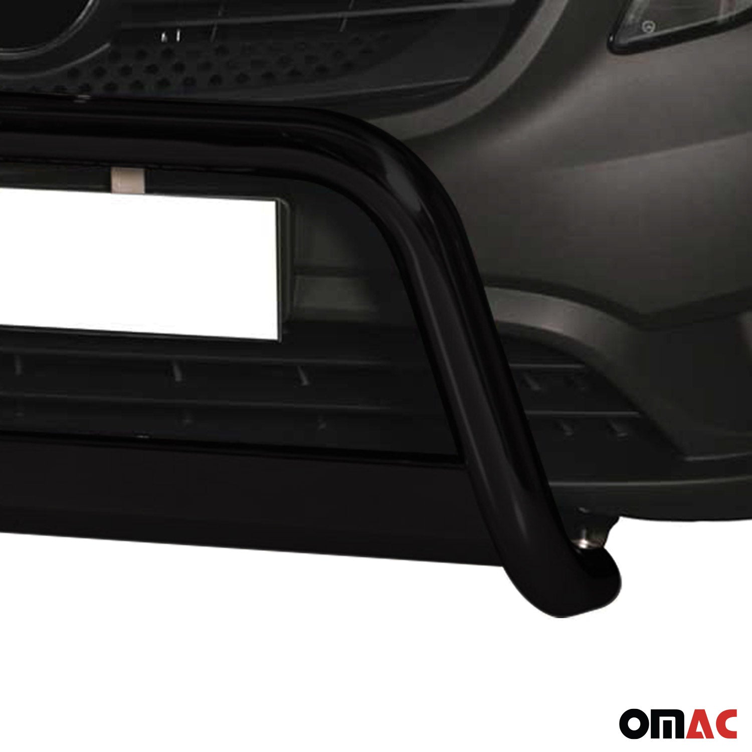 Bull Barra Frontal para Mercedes Vito Viano 2015-2019 Negro Brillante Acero 1Pza