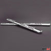 Par de Estribos Barras Laterales para Nissan Qashqai 2010-2013 Plata Acero 2x