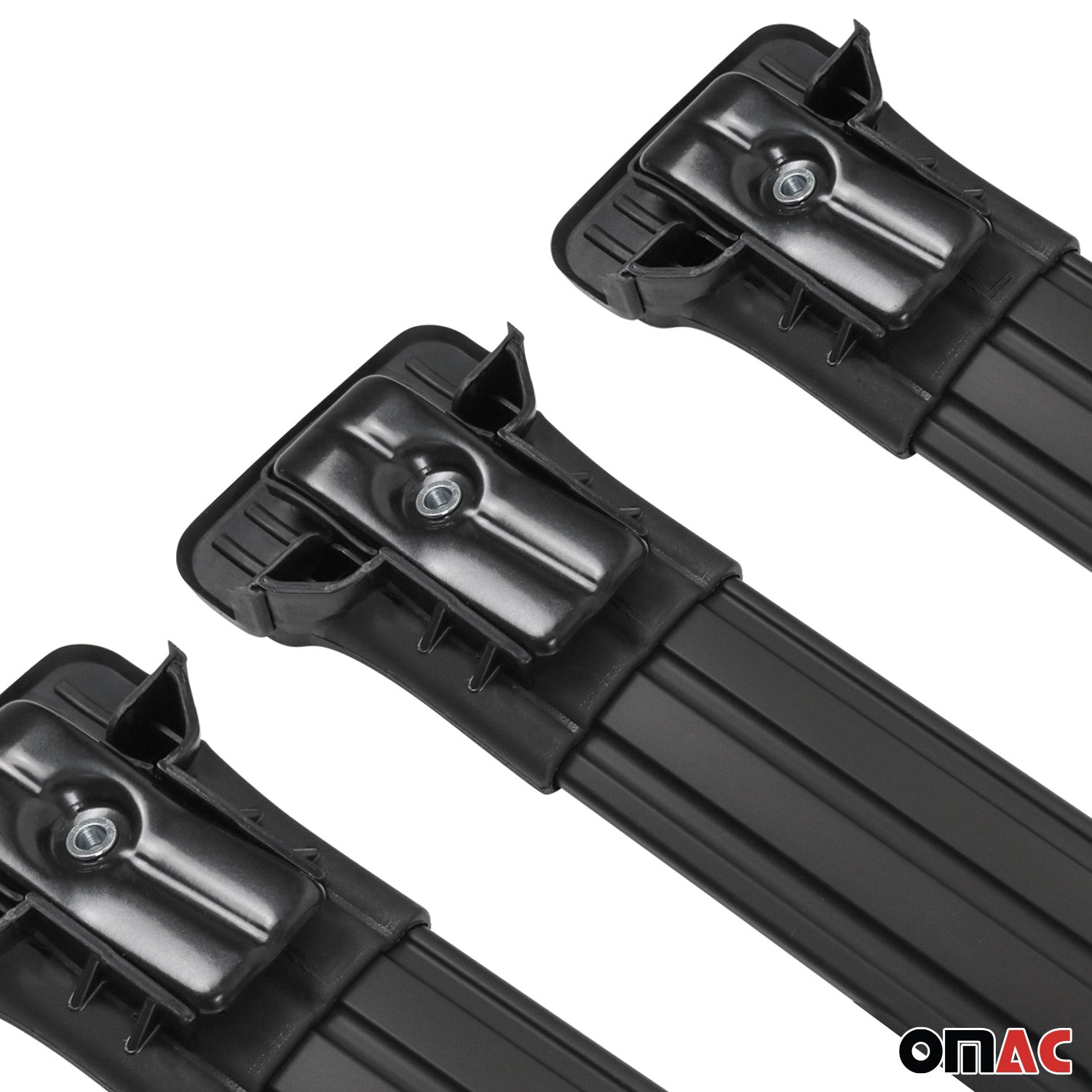 Barras de Techo para VW T5 T6 Transporter Multivan Caravelle 2003-2024 Negro 3x