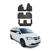 OMAC Alfombrillas De Coche para Chrysler Grand Voyager 2008-2020 Negro 4Pza
