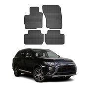 OMAC Alfombrillas De Coche para Mitsubishi Outlander 2014-2020 Negro Goma 4Pza