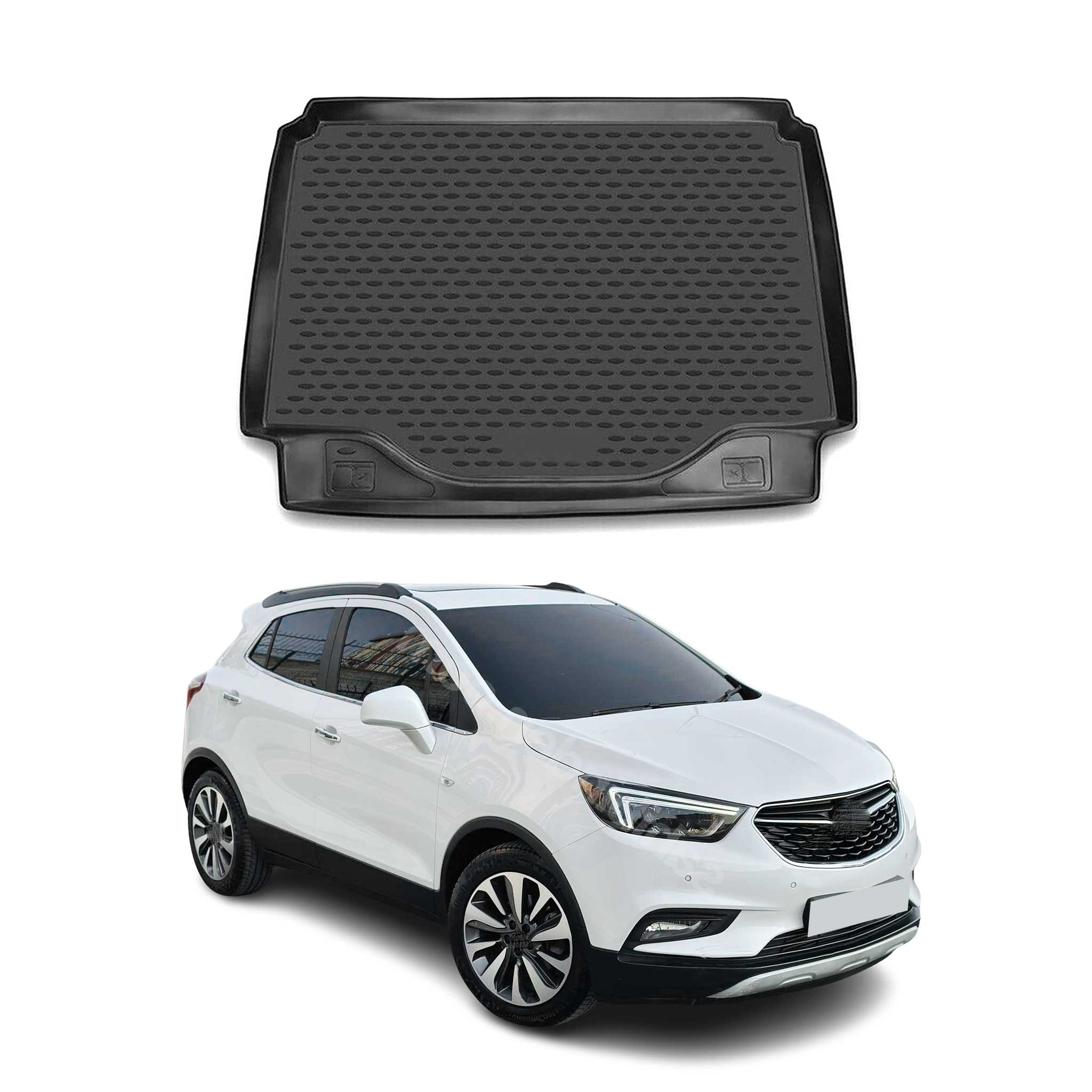 OMAC Bandeja Maletero Alfombrilla para Opel Mokka Mokka X 2012-2020 Negro TPE