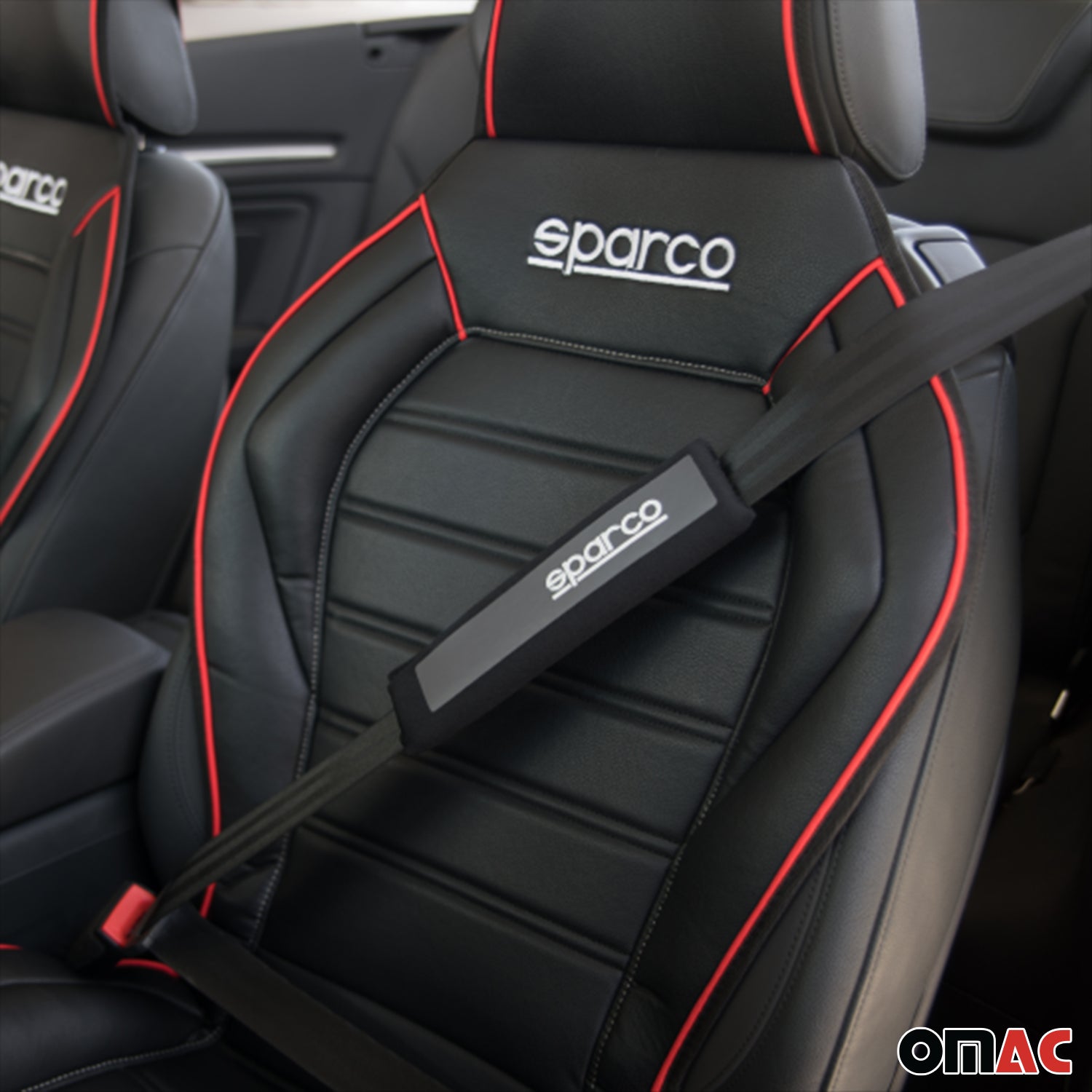 Sparco Cubierta de Para Volante de Automóvil Universal Negro Gris