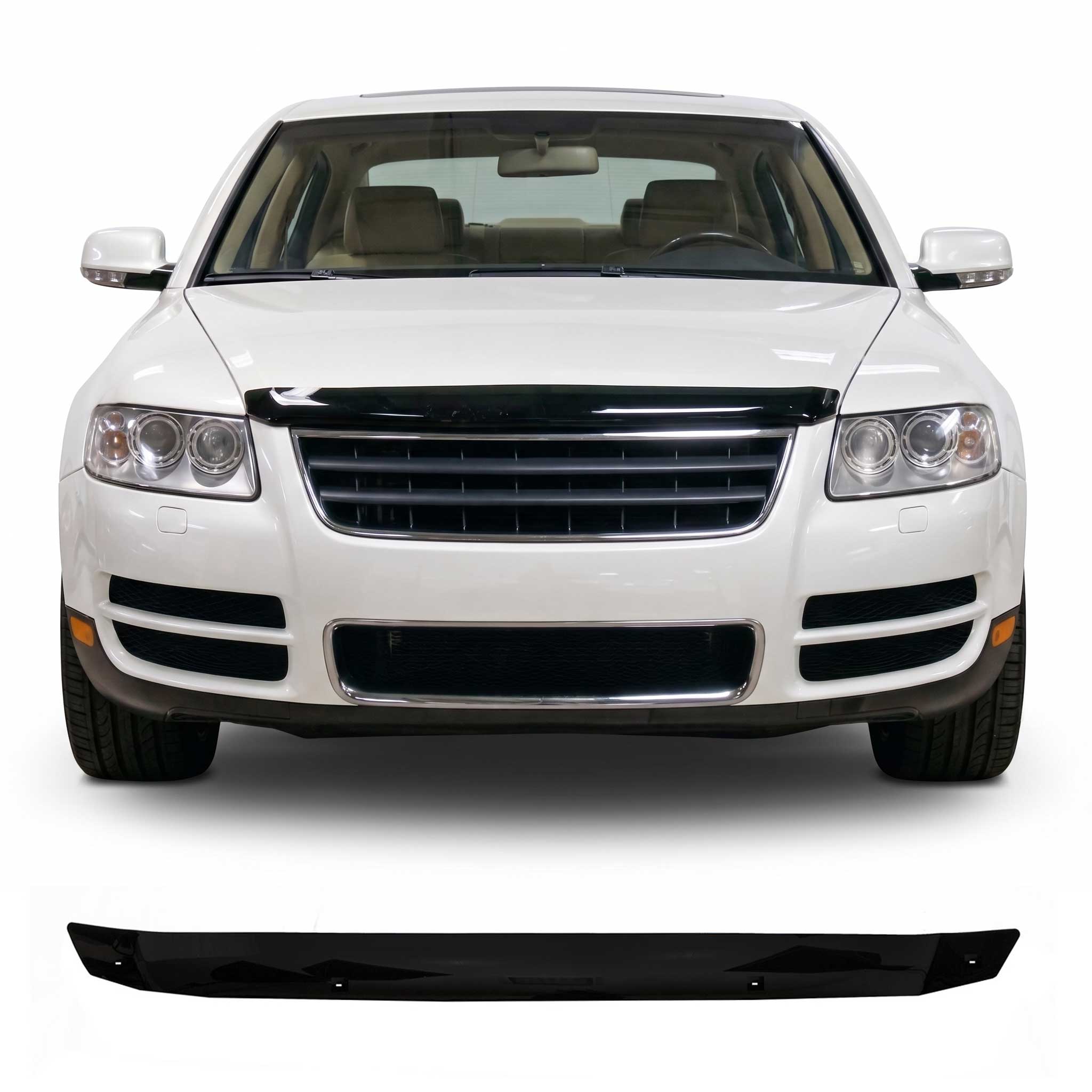 Deflector de Capó para VW Touareg 2003-2010 Oscuro Brillante Acrílico