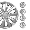 Tapacubos 16 Pulgadas Universal Automóvil Plata ABS