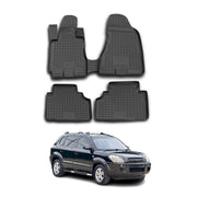 OMAC Alfombrillas De Coche para Hyundai Tucson 2004-2010 Negro Goma TPE 4Pza