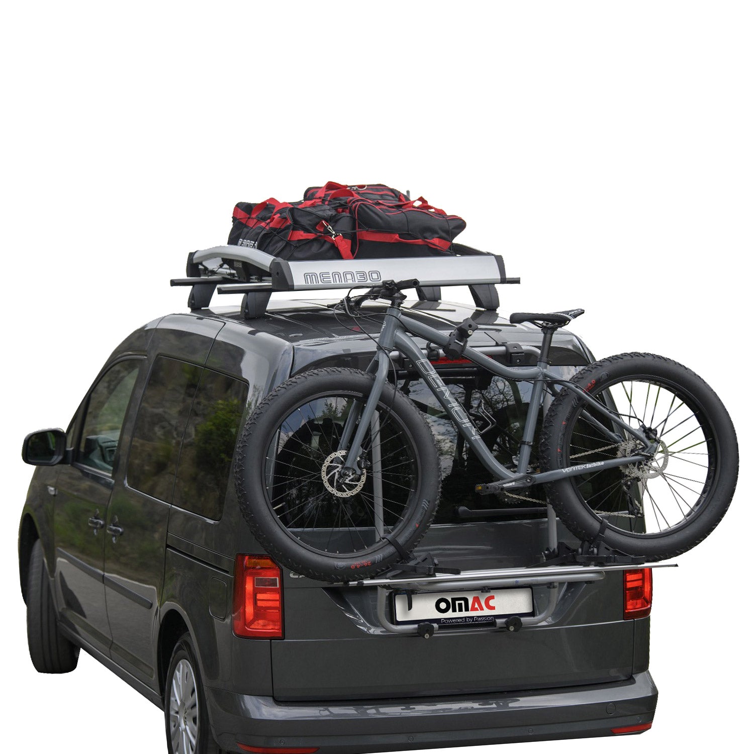 Portabicicletas de para Bicicletas para VW Caddy V 2021-2025 Plata Alu Acero