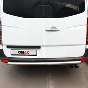 Protector Parachoques para Volkswagen Crafter 2006-2017 Oscuro Brillante Acero