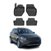 OMAC Premium Alfombrillas De Coche para Volvo XC60 2008-2017 Negro TPE Goma 4Pza