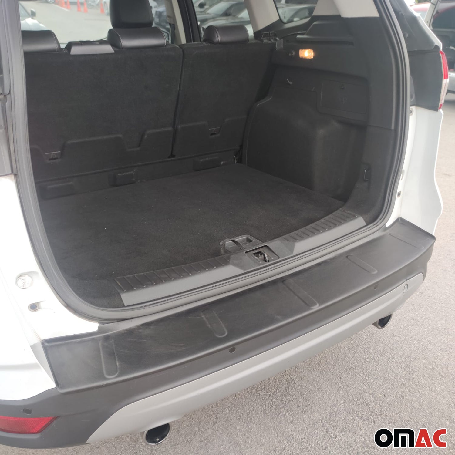 Protector de Parachoques Trasero para Ford Kuga II 2012-2019 Negro Mate ABS 1Pza