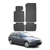 OMAC Alfombrillas De Coche para BMW Serie 3 Sedán Touring E46 1998-2005 Goma 4x