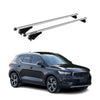 Menabo Barras de Techo Coche Baca para Volvo XC40 2018-2025 Gris Aluminio 2Pza