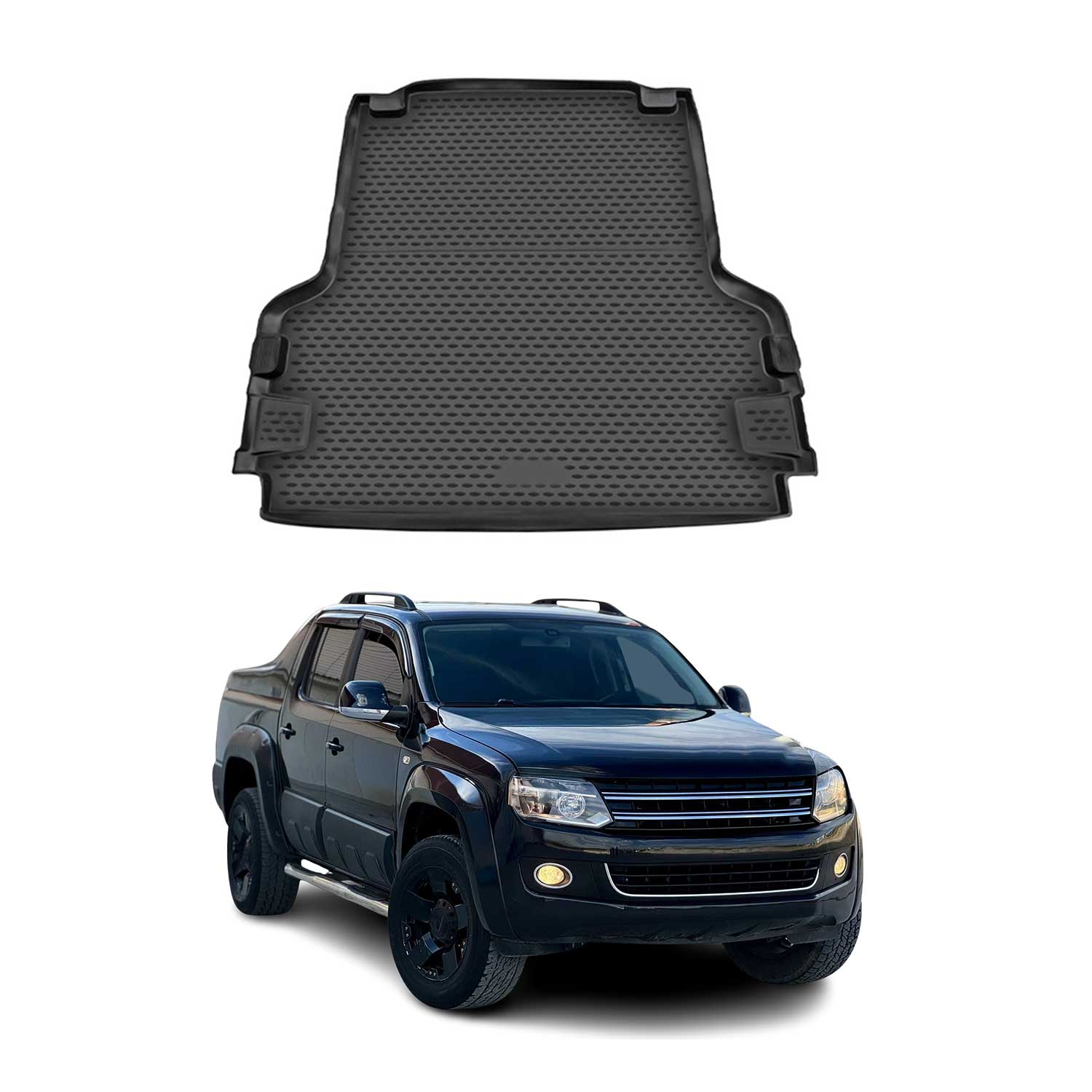 OMAC Bandeja Maletero Alfombrilla para VW Amarok 2010-2021 Doppelkabinen TPE