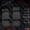 OMAC Premium Alfombrillas De Coche para BMW Serie 4 F33 Cabrio 2013-2020 Goma 4x