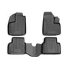 OMAC Alfombrillas De Coche para Fiat Doblo 2000-2010 Negro Goma TPE 4Pza