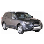Bull Barra Frontal para Hyundai Santa Fe 2009-2012 Plata Brillante Acero