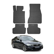 OMAC Alfombrillas De Coche para BMW Serie 5 G30 G31 2017-2024 Negro Goma 4Pza