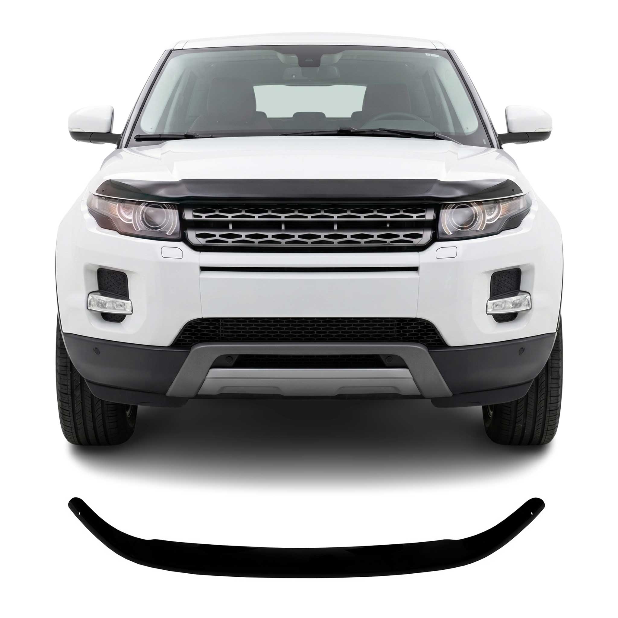 Deflector de Capó para Range Rover Evoque 2012-2018 Oscuro Brillante Acrílico