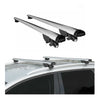 Barras Techo Coche Aluminio Universal Gris Alu 2Pza