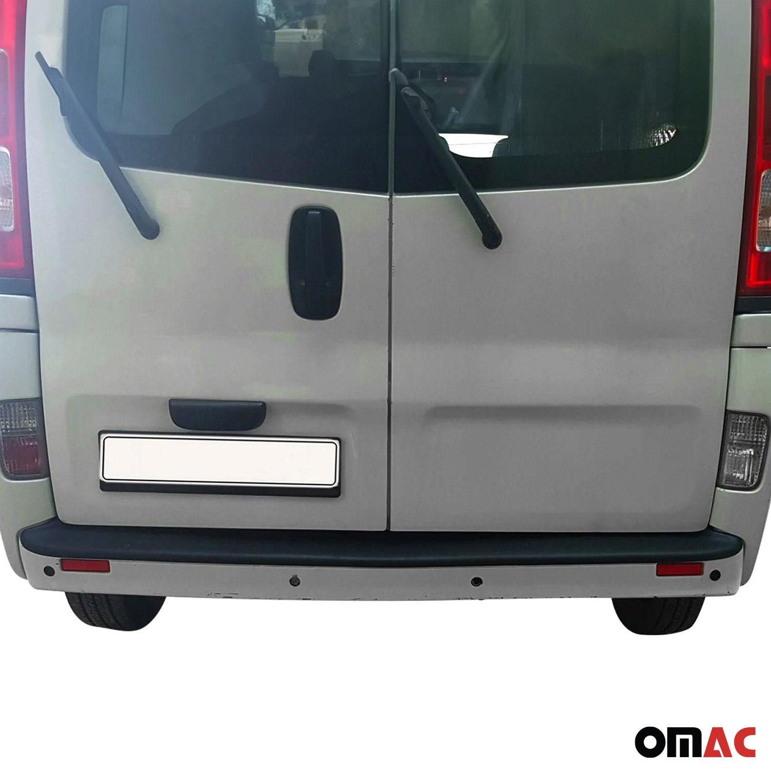 Protector de Parachoques Trasero para Fiat Talento 2016-2024 Negro Mate ABS 1Pza