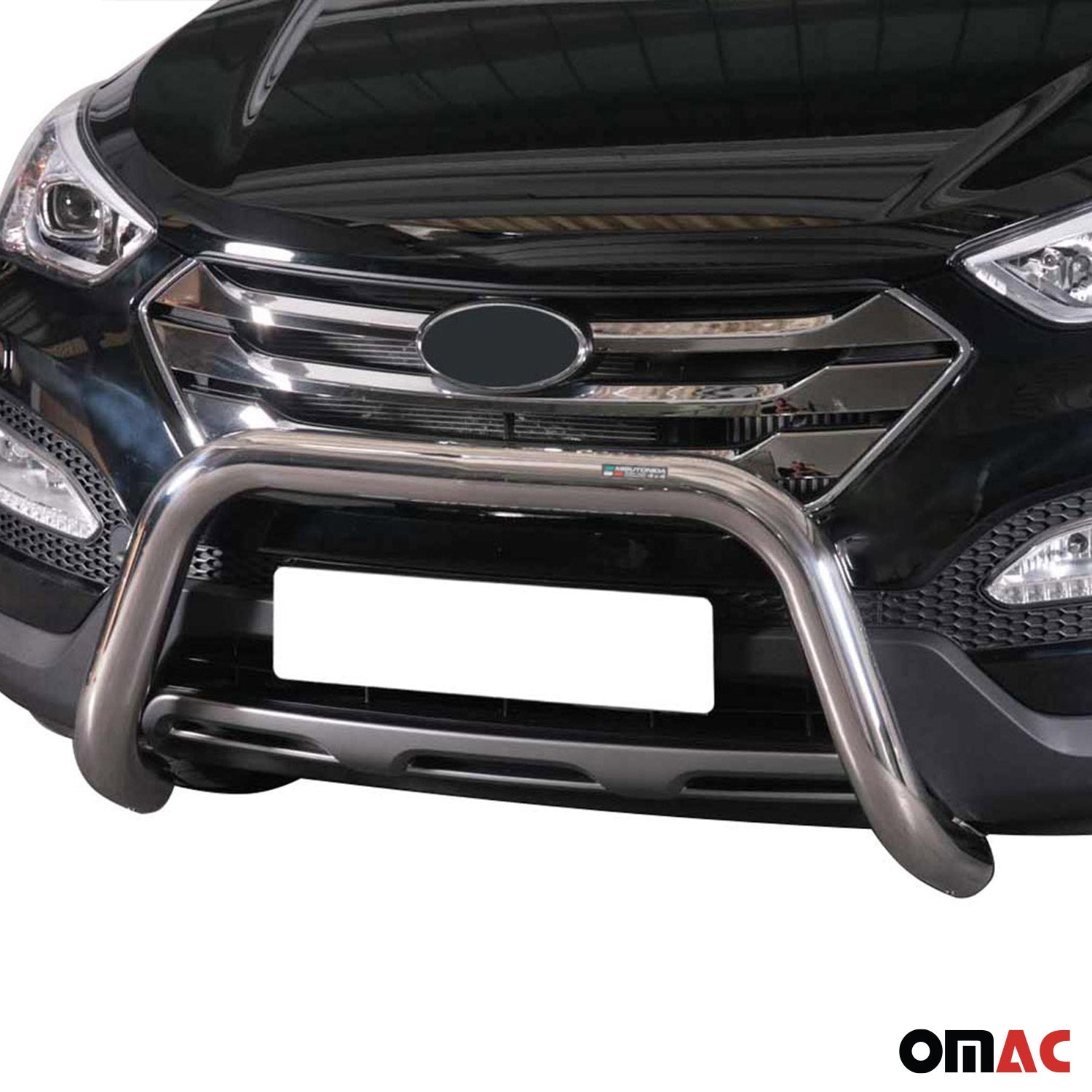 Bull Barra Frontal para Hyundai Santa Fe 2012-2015 Plata Acero