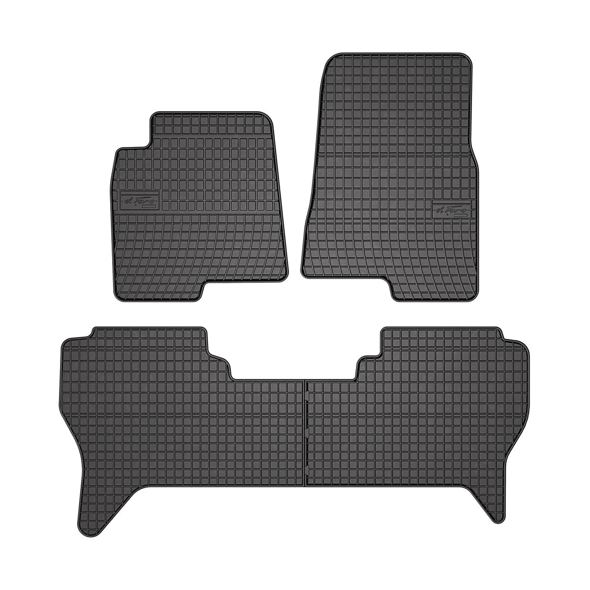 OMAC Alfombrillas De Coche para Mitsubishi Pajero 1996-2006 Negro Goma 4Pza