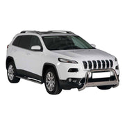 Bull Barra Frontal para Jeep Cherokee 2013-2018 Plata Brillante Acero
