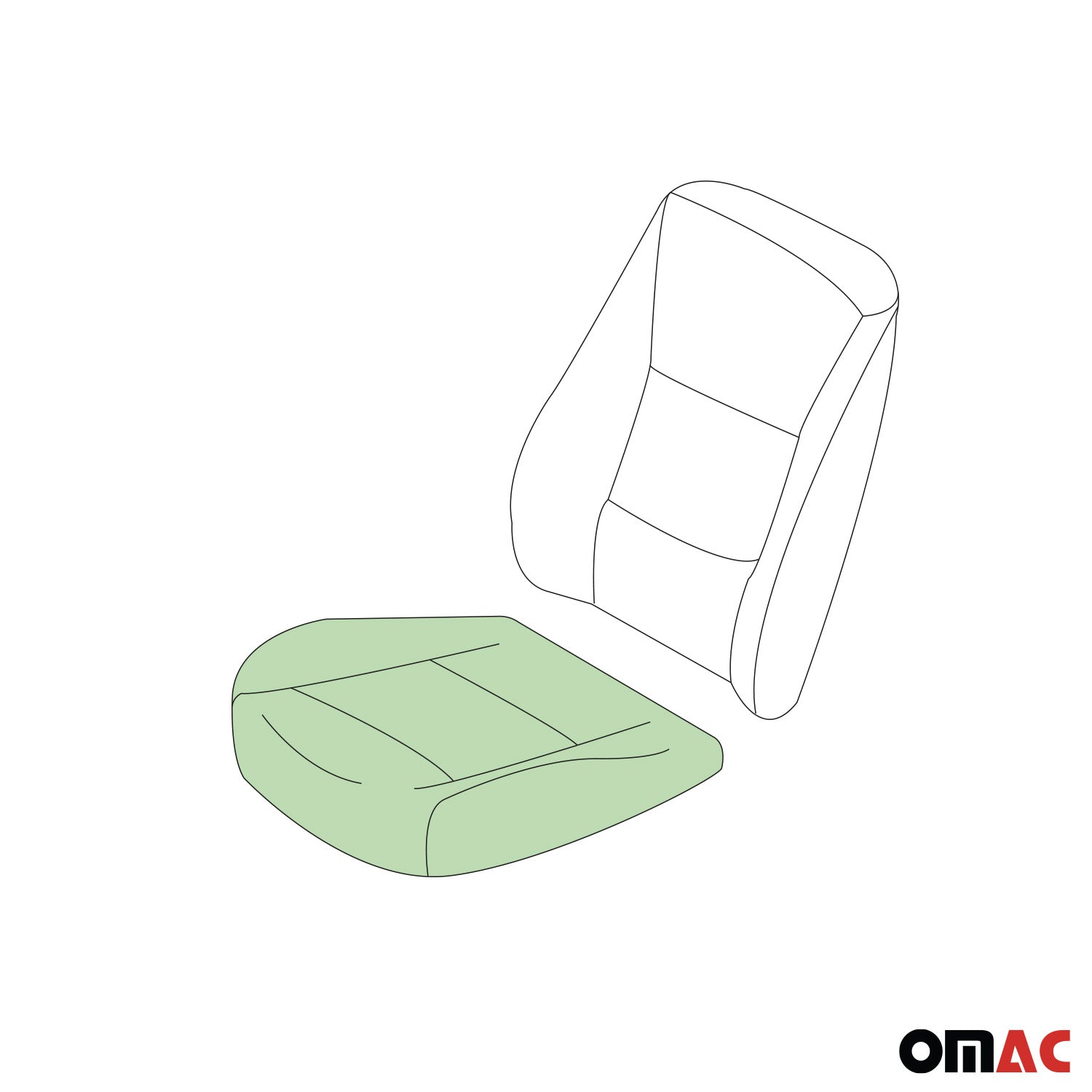 Almohadilla de asiento para VW T4 Transporter Caravelle 1990-2003