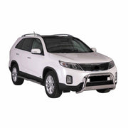 Par de Estribos Barras Laterales para Kia Sorento 2012-2014 Plata Acero 2x