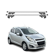 Menabo Barras de Techo Baca para Chevrolet Spark 2009-2015 Gris Aluminio 2Pza