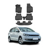 OMAC Alfombrillas De Coche para Seat Alhambra 2015-2025 Negro Goma TPE 5Pza