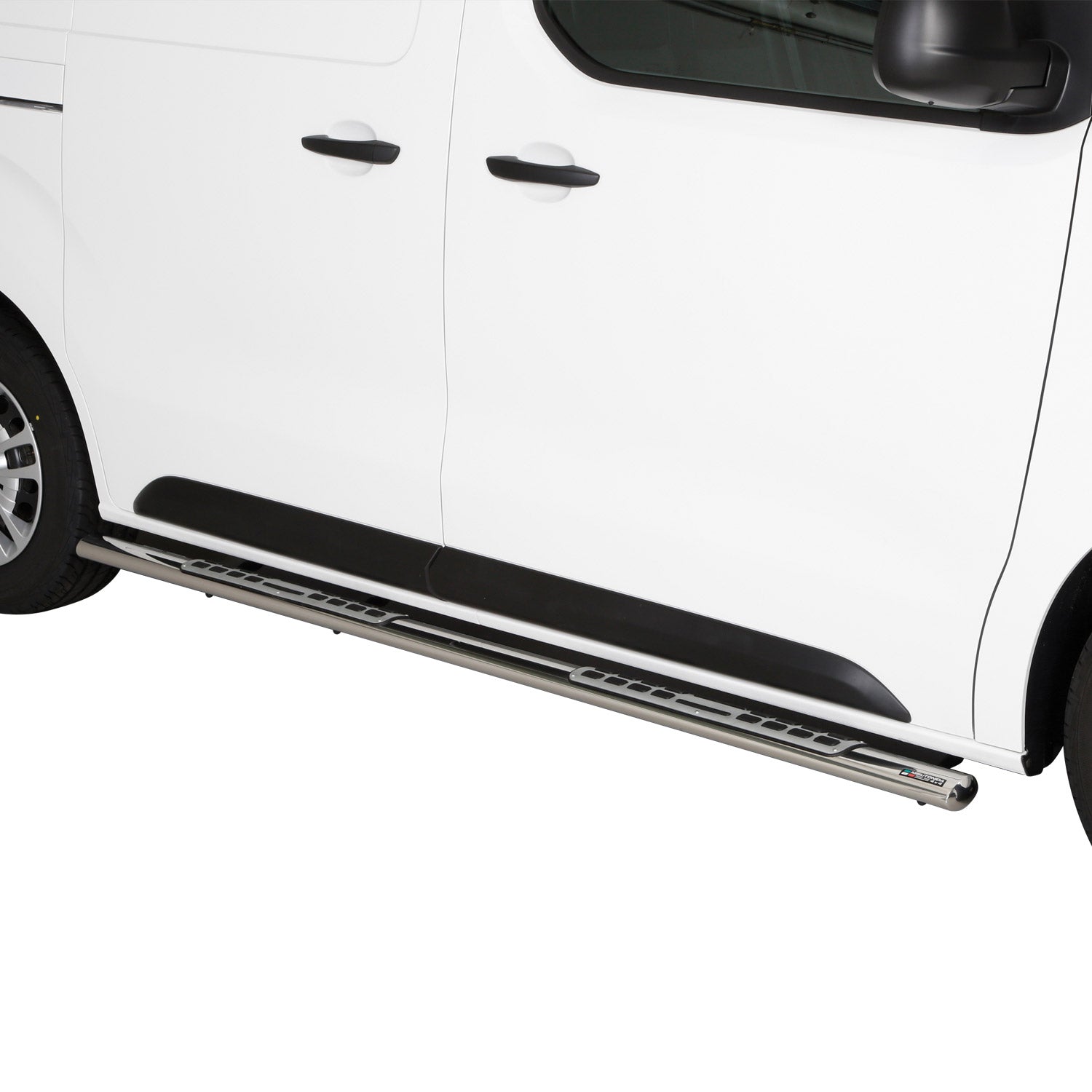 Estribos Barras Laterales para Peugeot Expert 2016-2025 L2 Mitte Plata Acero