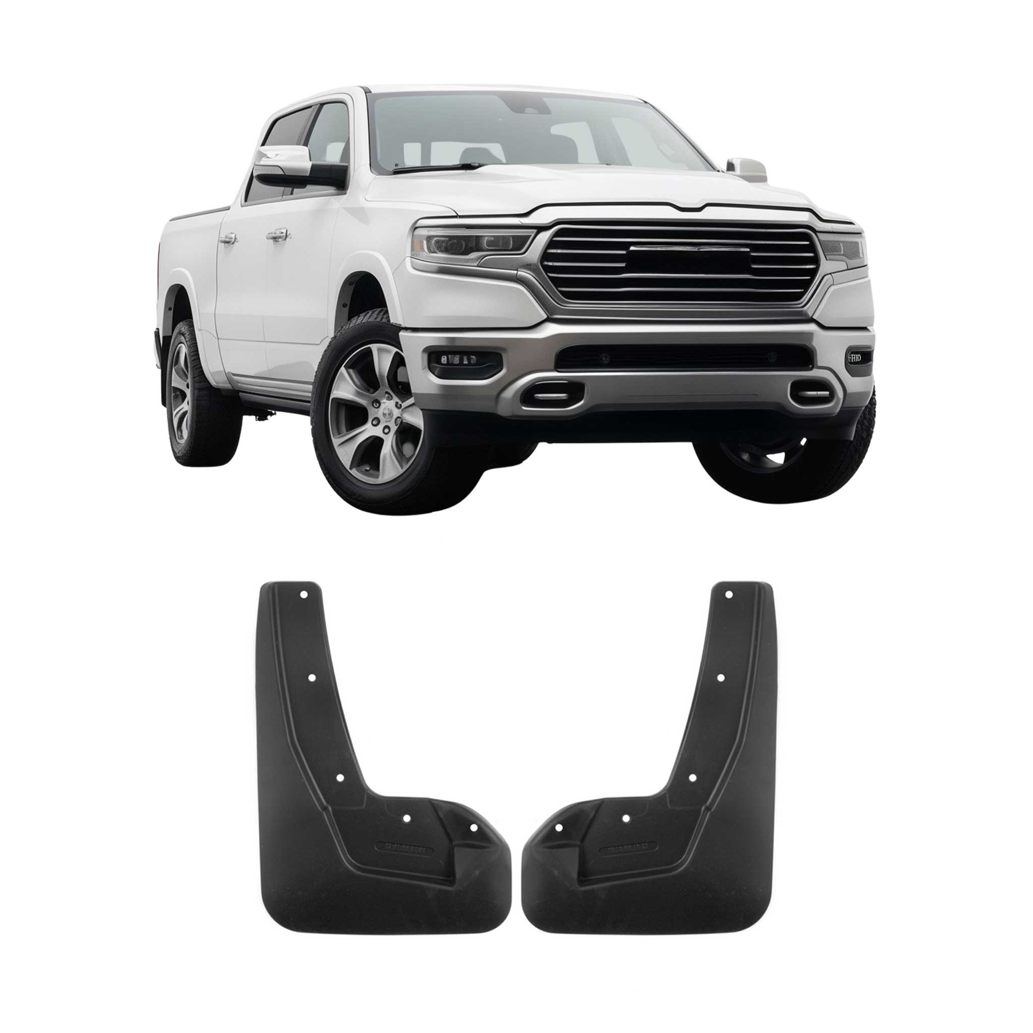 Juego de Guardabarros Trasero para Dodge Ram 1500 2500 2019-25 Pickup Mate 2Pza