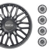 Sparco Roma Tapacubos 15 Pulgadas Universal Gris ABS Plástico
