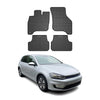 OMAC Alfombrillas De Coche para VW e-Golf 2014-2019 Negro Goma 4Pza