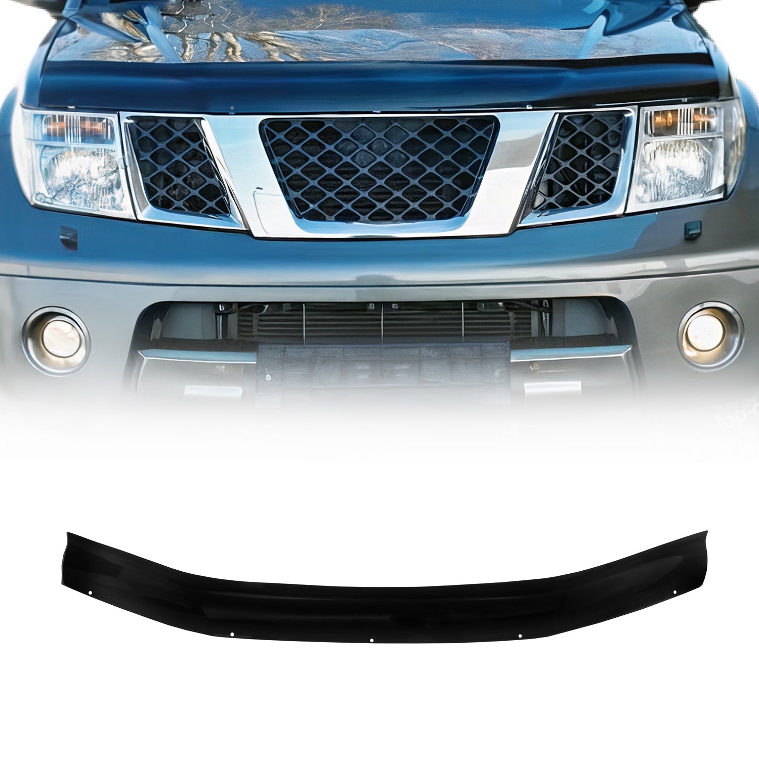 Deflector de Capó para Nissan Pathfinder 2004-2014 Oscuro Brillante Acrílico