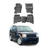 OMAC Alfombrillas De Coche para Land Rover Discovery L319 2004-2009 Negro TPE 4x