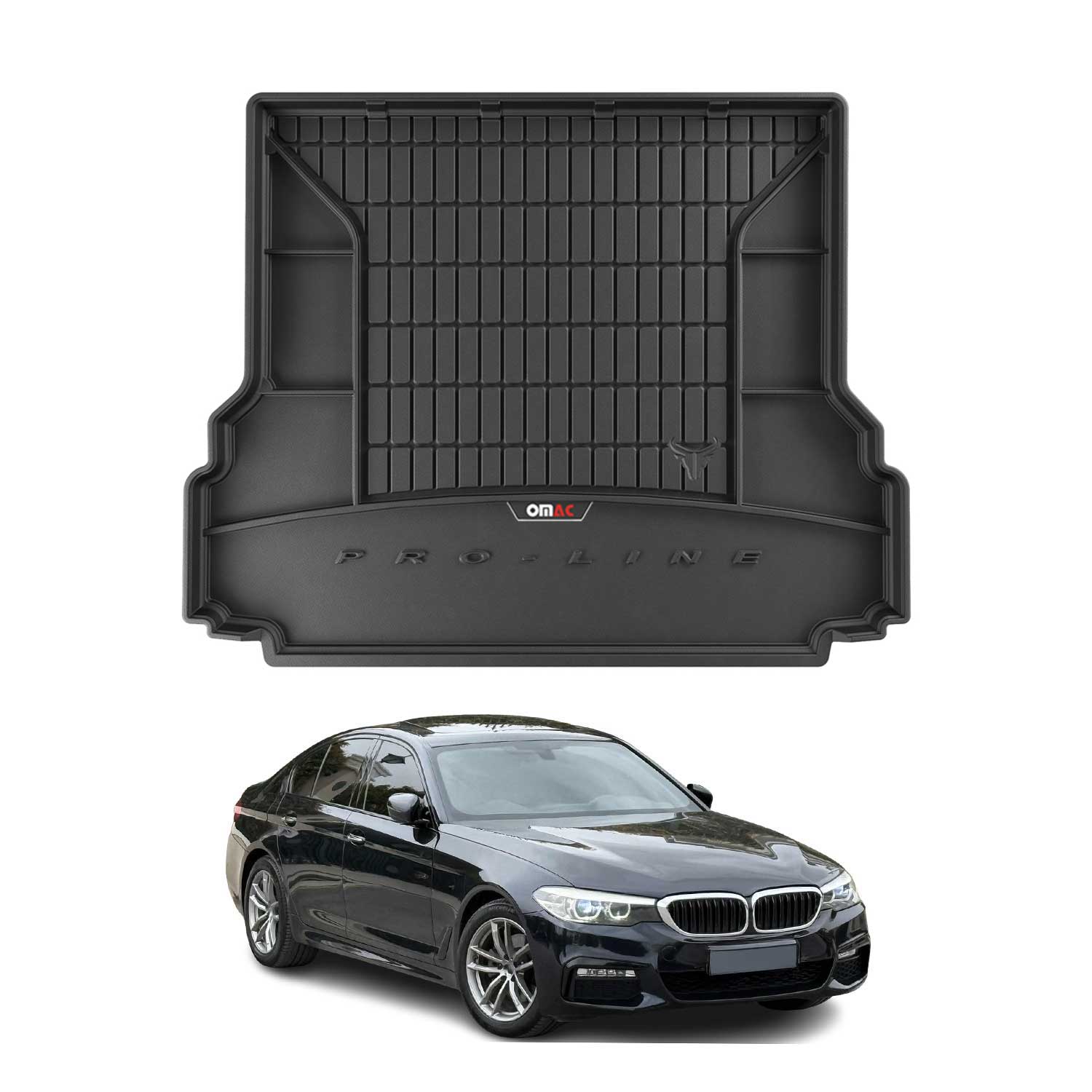 OMAC Premium Bandeja Maletero Alfombrilla para BMW Serie 5 G31 Touring 2017-2023