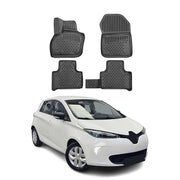 OMAC Alfombrillas De Coche para Renault Zoe 2012-2021 Negro Goma TPE 4Pza