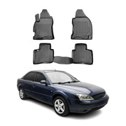 OMAC Alfombrillas De Coche para Ford Mondeo 2000-2007 Negro Goma TPE 4Pza