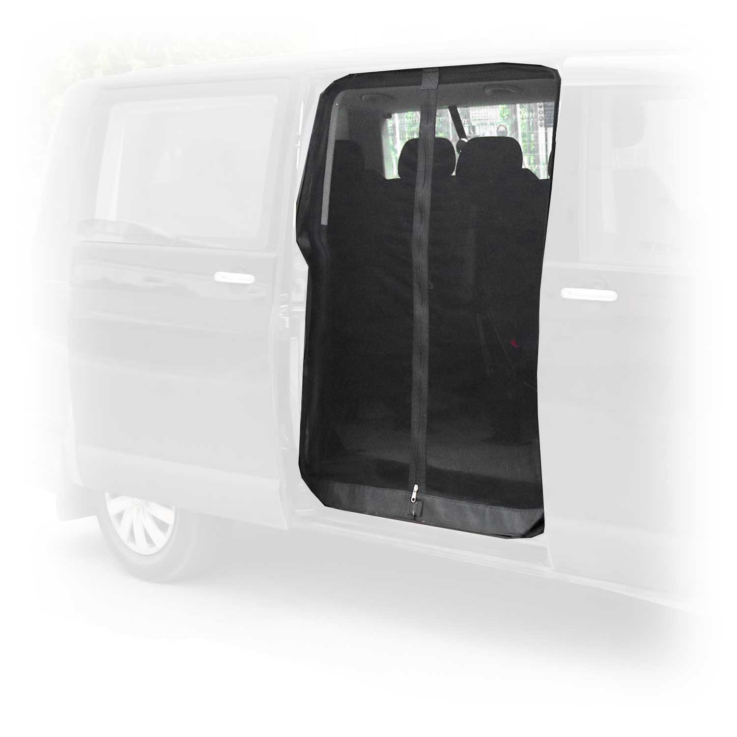 Mosquitera Magnética para Coche para VW Transporter T5 2003-2015 Negro